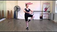 4 Arabesques Positions (Vaganova system): ballet class tutorial (beginner level)