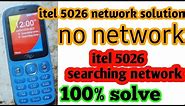 itel 5026 network problem solution| itel any keypad mobile network problem solve| #gautamfreetech