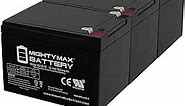 Mighty Max Battery 12V 12Ah F2 Scooter Battery Replaces Kung Long WP12-12 - 3 Pack