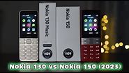 Nokia 130 vs Nokia 150 2023 | Nokia Music Phone Comparison