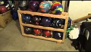 Homemade Bowling Ball Rack for under $10