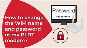 How to change the WiFi name and password of my PLDT modem | #QuickTips