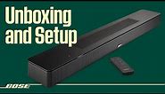 Bose Soundbar 550 – Unboxing and Setup