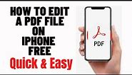 how to edit a pdf file on iphone free,how to edit downloaded pdf file on iphone