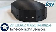 2D LIDAR Using Multiple ST VL53L1X Time-of-Flight Sensors