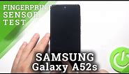 SAMSUNG Galaxy A52s Fingerprint Sensor Test
