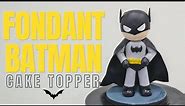 How to make BATMAN out of FONDANT | Fondant Batman Cake Topper Tutorial|Fondant Batman Cake Tutorial