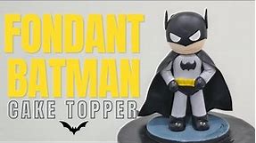 How to make BATMAN out of FONDANT | Fondant Batman Cake Topper Tutorial|Fondant Batman Cake Tutorial