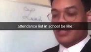 attendance list in schools meme 🚛