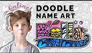 🆒How To Create DOODLE NAME ART Online | Quick & Easy Tutorial ✅