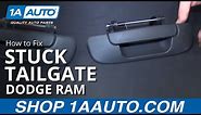 How to Fix Stuck Tailgate 02-08 Dodge Ram