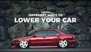 Different Ways To Lower Your Vehicle