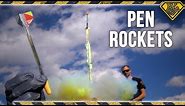 DIY Pen Rockets! TKOR Dives Into How To Make a Mini Pen Rocket That Works On Rocket Fuel!
