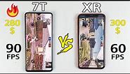 OnePlus 7T vs iPhone XR PUBG TEST in 2021 - PUBG 90 FPS vs 60 FPS TEST | SD 855+ vs A12 Bionic PUBG