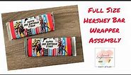 Full Hershey Bar Wrapper Assembly
