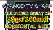 SERMOD TV SHARP "GREAT ALEXANDER 29 INCH"