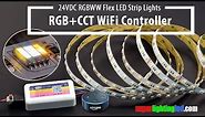 RGB+CCT 5in1 24VDC LED Strip Lights Works With WiFi RGBWW Alexa Controller