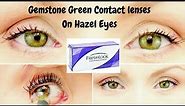 Fresh Look Colorblends Contact Lenses In Gemstone Green (On Hazel Eyes)