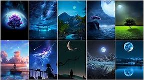Night SKY HD Wallpaper Photo | Moon dp photo for whatsapp | Night Sky DP/DPZ/images/pics/pictures