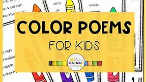 The Best Color Poems for Kids