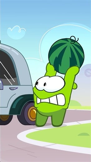 Om Nom's watermelon trouble! 🍉😄 #omnom #animation #cuttherope