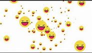 Motion Made - Royalty Free Footage social media laughing emojis flowing animated background