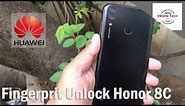 how to enable fingerprint unlock on the huawei honor 8c|fingerprint unlock on the huawei honor 8c