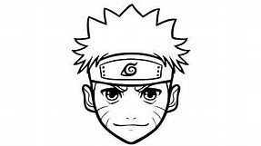 How to Draw Naruto Face Step by Step - by Laor Arts