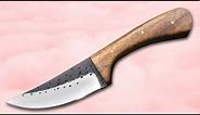 Falcon Ridge Hunting Knife 1095 High Carbon Steel Fixed Blade Full Tang Hunting Knife Walnut Handle