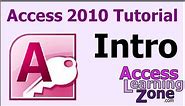 Microsoft Access 2010 Tutorial Part 00 of 12 - Introduction