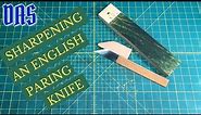 How to Tune and Sharpen a New English Style Paring Knife // Adventures in Bookbinding