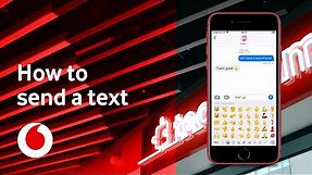 How to send a text | iOS iPhone | TechTeam | Vodafone UK