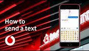 How to send a text | iOS iPhone | TechTeam | Vodafone UK