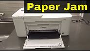 How To Fix A Paper Jam On Canon Pixma TR4500 Printer-Full Tutorial