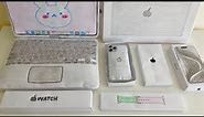 [💸paper diy💸] Macbook, apple watch, iphone 15 pro unboxing! | asmr