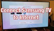 Samsung Smart TV: How to Connect to Internet WiFi (Wireless or Wired)