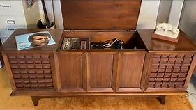 "Solstice" by Silvertone, 1965 Stereo Console Record Player...