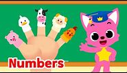 Farm Animals Finger Family! | FUN numbers | 15-Minute Learning with Baby Shark