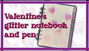Peekaboo Notebook & Glitter Pen, Claire’s Crafty Corner Valentine’s Collaboration 2024