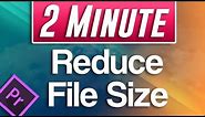 How to Reduce Video File Size in Premiere Pro (Compress Video Tutorial)