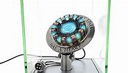 Iron Man Arc Reactor 1:1 Ratio, Vibration Sensing, LED Light, USB Connection, with Display Case. for Collections