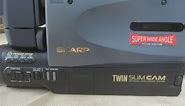 1992 Sharp Twin Slimcam picture-in-picture VHS camcorder