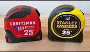 Comparing Craftsman and Stanley FatMax Tape Measures