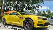 First Look | 2024 Camaro in the Wild | Nitro Yellow Metallic at CamaroFest 2SS 1LE Coupe |