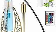 CranEden Large Ice Hookah Set - 1 Hose with Ice Bag Holder, with Stainless Steel Frame (Gold)