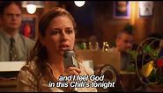 and i feel god in this chili's tonight | meme origins | The Office U.S. | Comedy Bites