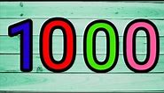 Numbers 1 to 1000 | Colourful numbers 1 to 1000 | 1 to 1000