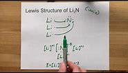 Draw the Lewis Structure of Li3N (lithium nitride)