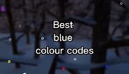 Best blue colour codes (gorilla tag)