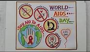 World Aids Day Drawing Easy Steps//World Aids Day Poster Drawing//How to Draw World Aids Day Chart